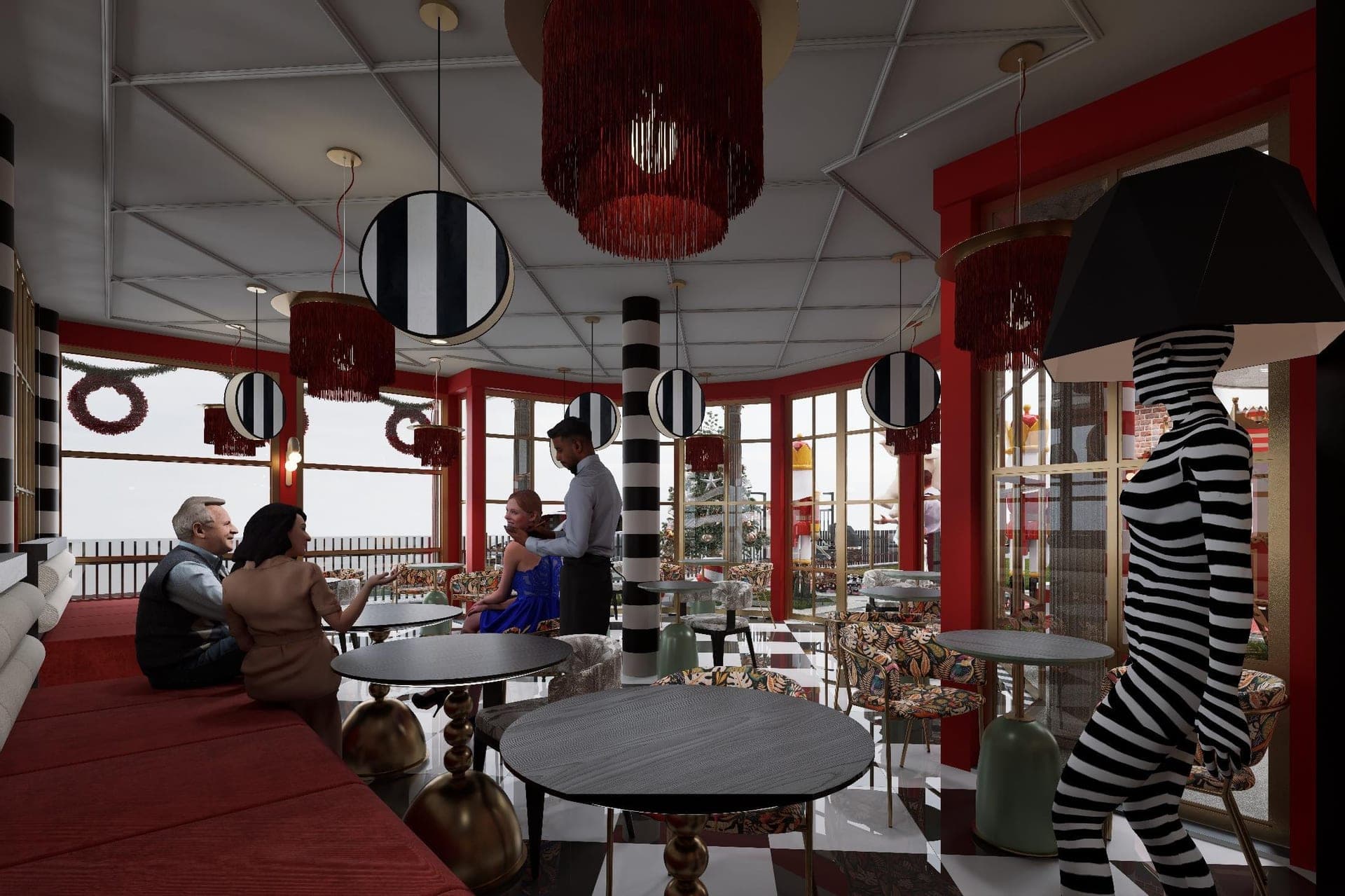Pupilla Circus Ankara — sirk temalı çocuk eğlence merkezi cephe ve iç mimari tasarımı — görsel 25/47