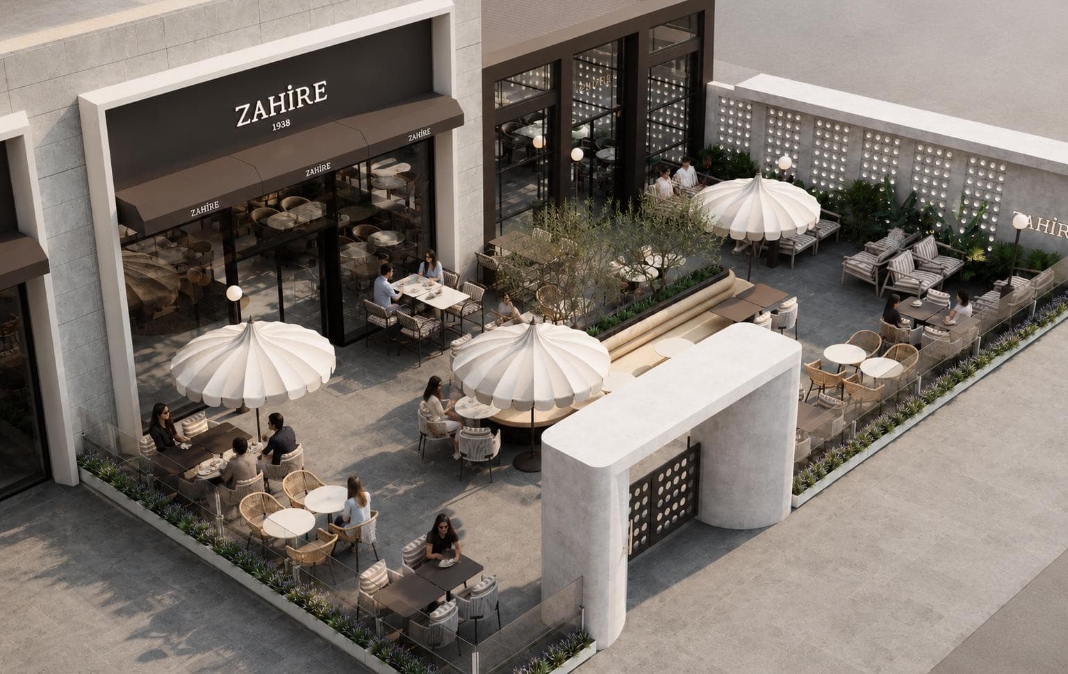 Zahire 1938 Rota Kafe Çayyolu İncek — pastane ve kafe cephe ile iç mimari tasarımı — görsel 1/25