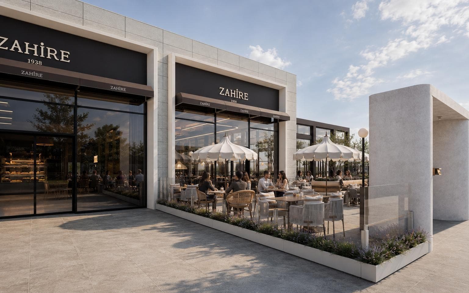 Zahire 1938 Rota Kafe Çayyolu İncek — pastane ve kafe cephe ile iç mimari tasarımı — görsel 5/25