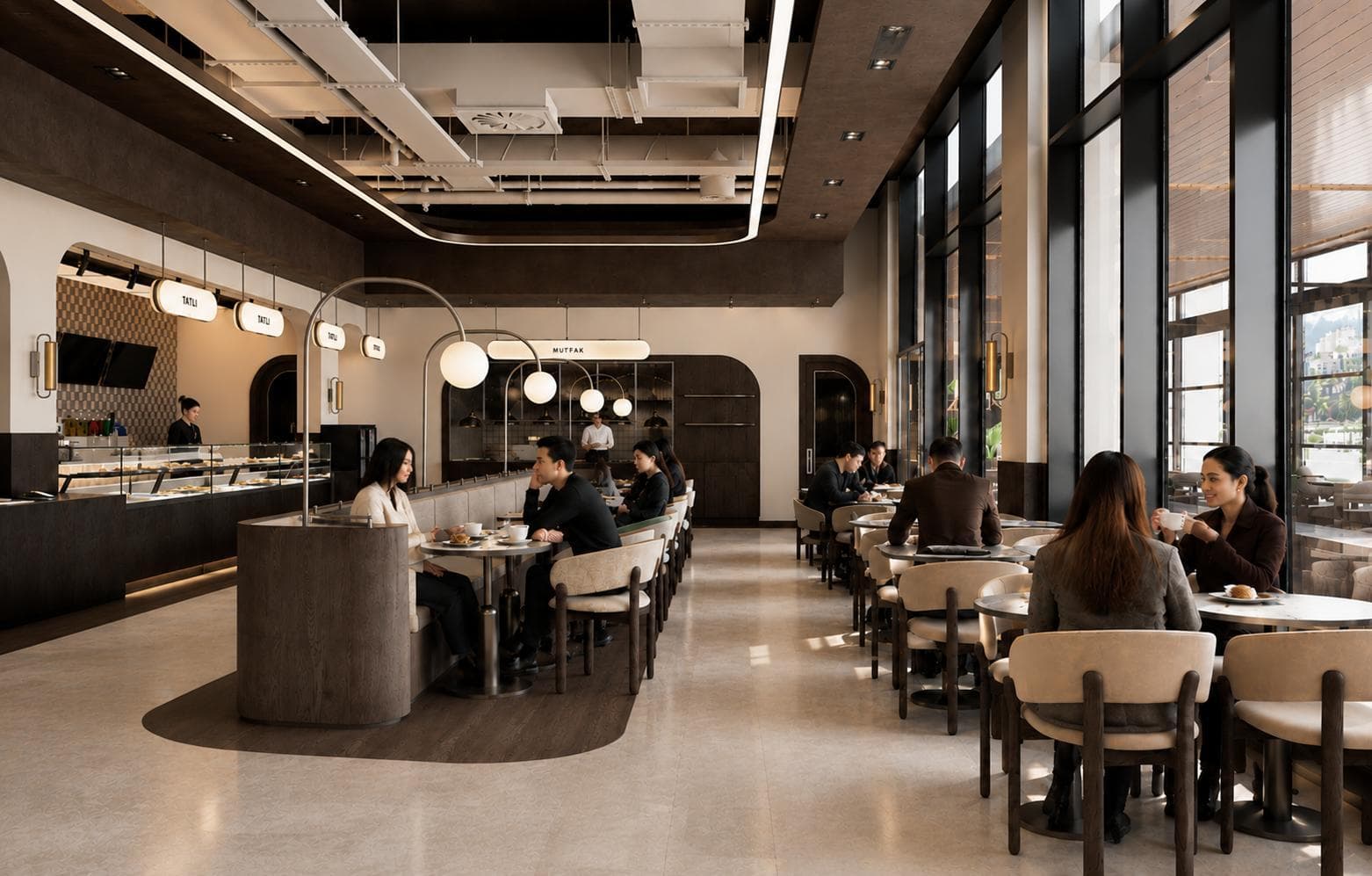 Zahire 1938 Rota Kafe Çayyolu İncek — pastane ve kafe cephe ile iç mimari tasarımı — görsel 13/25